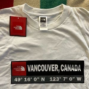 NWT North Face t shirt. Vancouver edition from the city series.